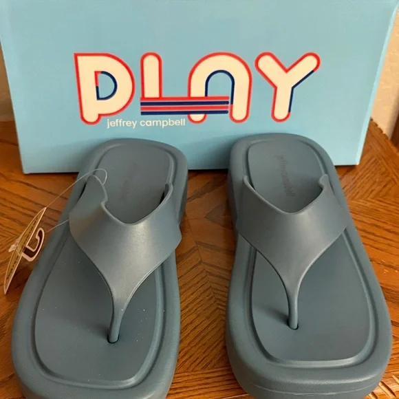 Jeffrey Campbell Denim Blue Sandals - Picture 7 of 8